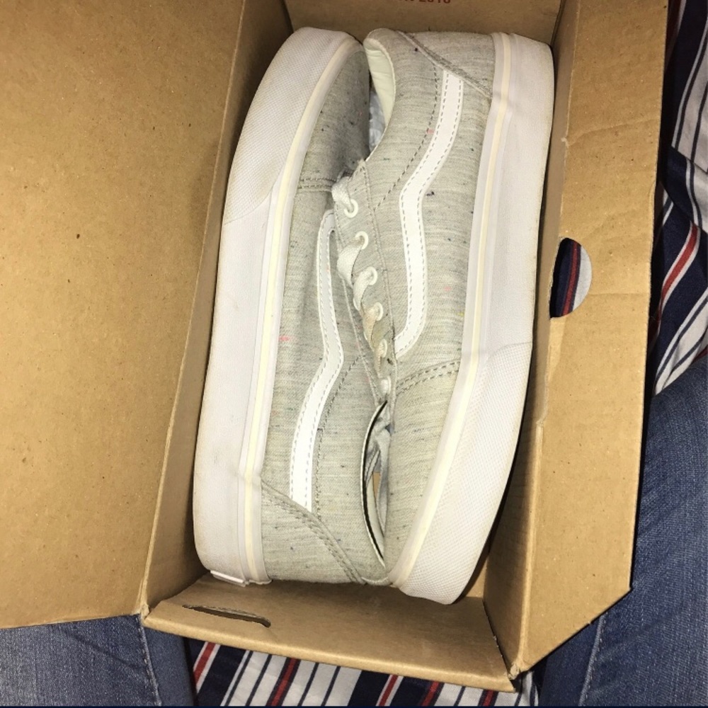 speckled gray vans